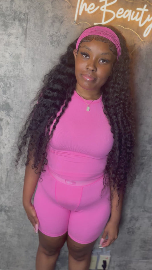 2 Piece Bubblegum Pink Set